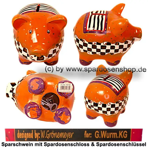 Sparschwein MittelSparschwein Art Design 4 Gesamt 600